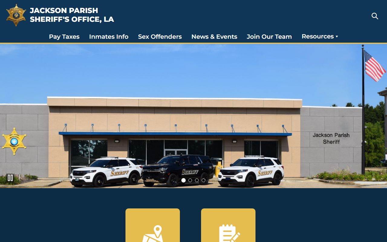 Jackson Parish Sheriff Office website for inmate population data