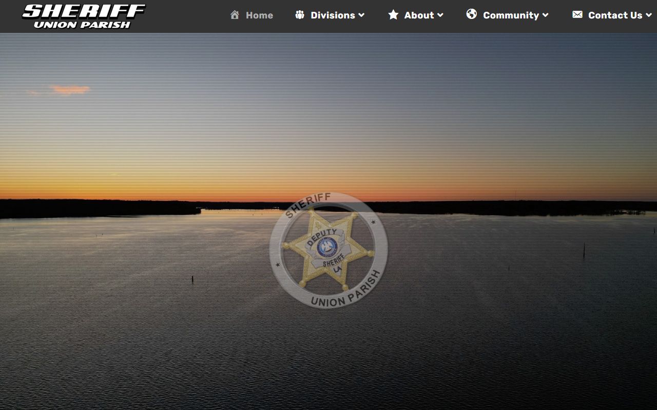 Union Parish Sheriff Office website for inmate population data